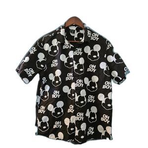 Mickey Mouse OH BOY Button Down Collared Shirt